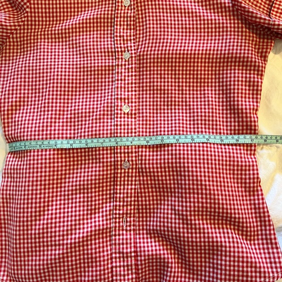 True vintage Levi’s women’s red gingham button up short sleeved top - Picture 10 of 11